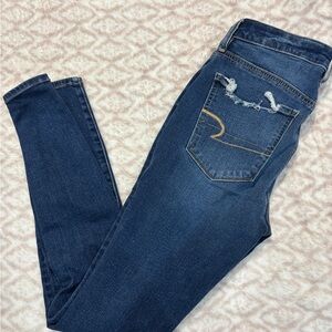 American Eagle Outfitters Dark Blue Skinny Jeans